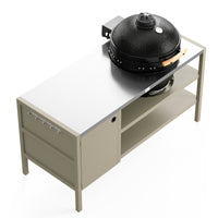 UMAMI Udekøkken Modul 3 til kamado + Kamado BONO Limited, beige / rustfrit / sort