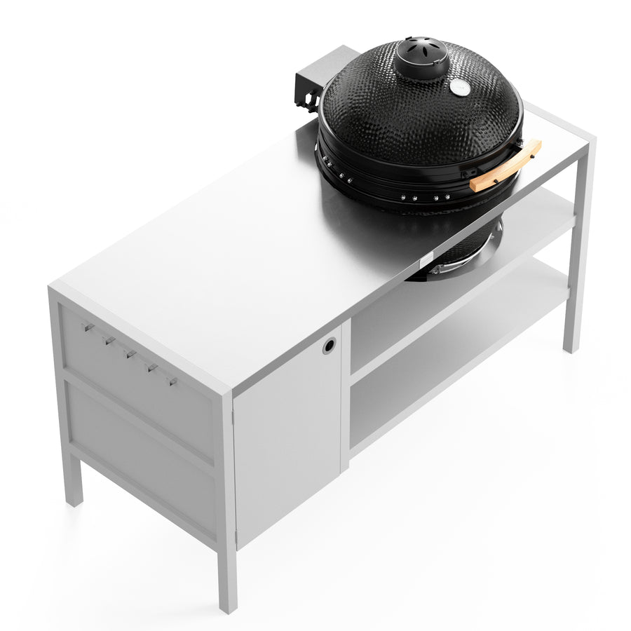 UMAMI Utekök Modul 3 för kamado + KAMADO BONO LIMITED, vit / rostfri / svart