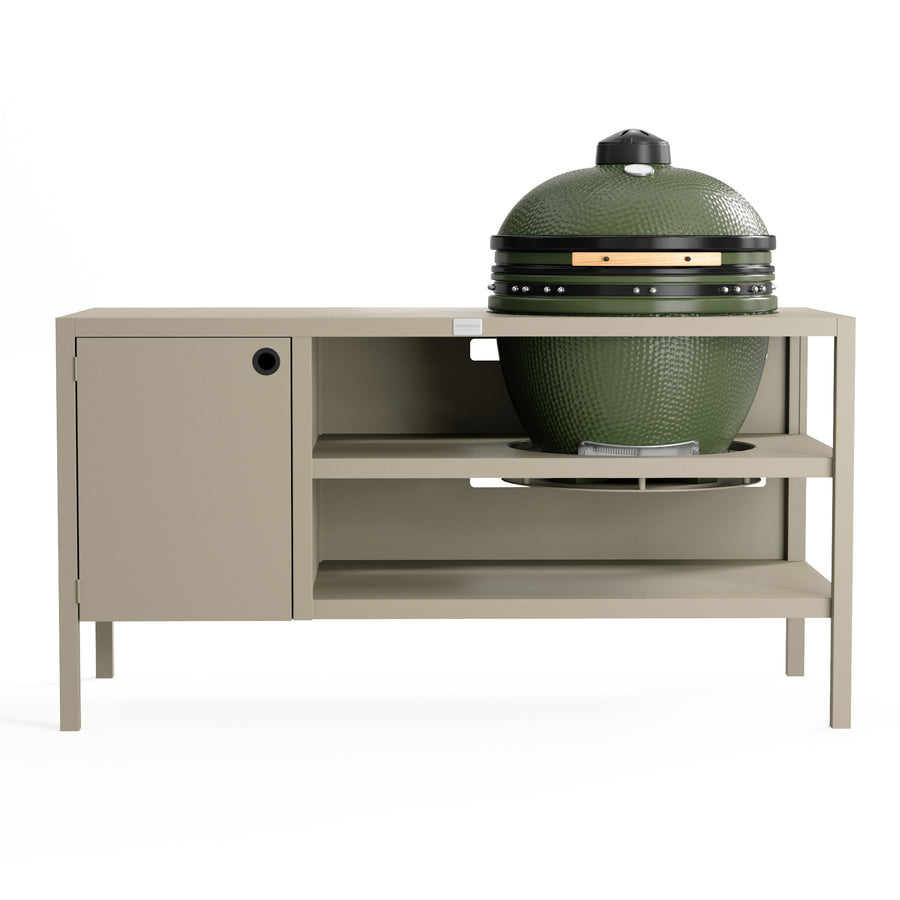 UMAMI Utekjøkken Modul 3 for kamado + Kamado SUMO Maxi, beige/grønn