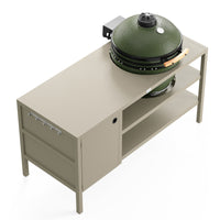 UMAMI Udekøkken Modul 3 til kamado + Kamado SUMO Maxi, beige / grøn