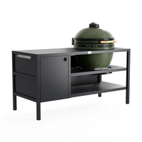 UMAMI Udekøkken Modul 3 til kamado + Kamado SUMO Maxi, sort / grøn