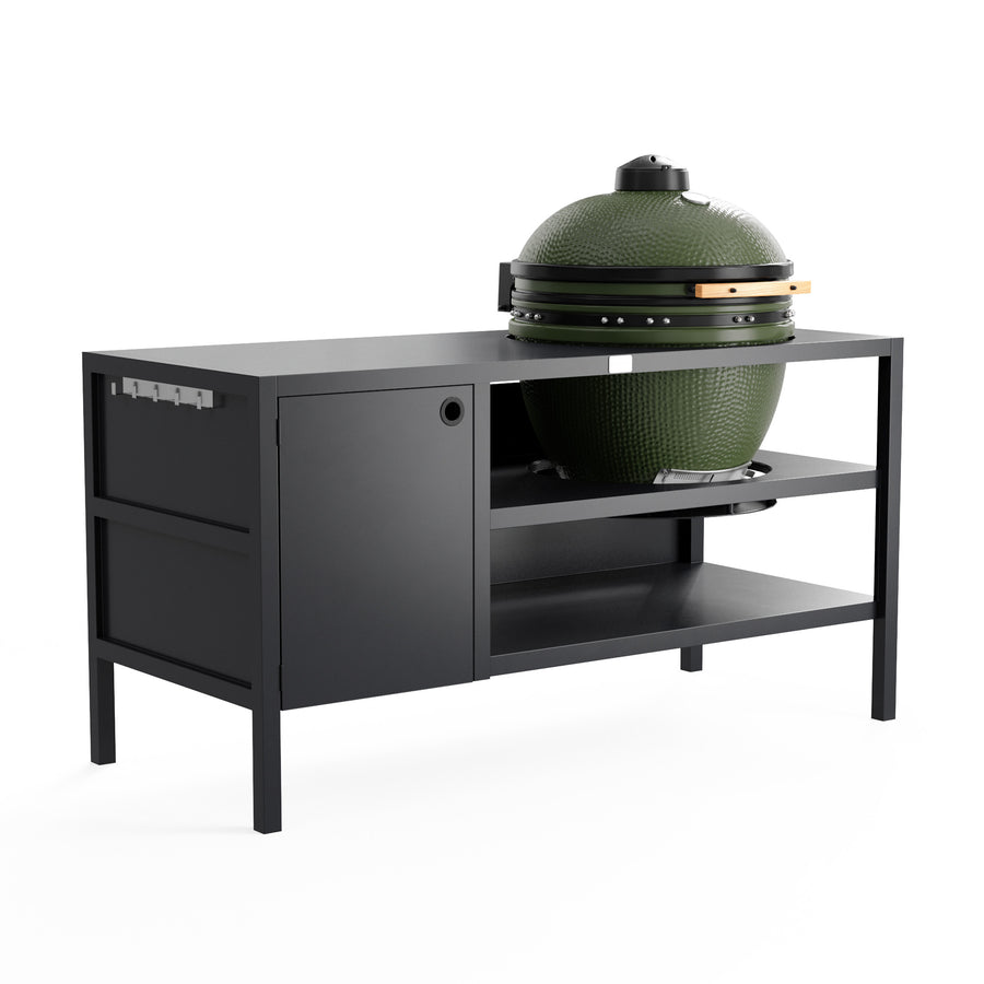 UMAMI Udekøkken Modul 3 til kamado + Kamado SUMO Maxi, sort/grøn