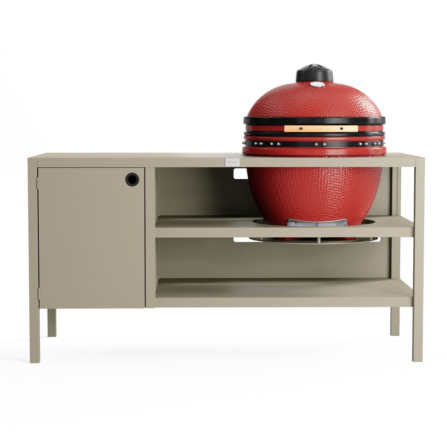 UMAMI Utekjøkken Modul 3 for kamado + Kamado BONO Limited, beige / rød