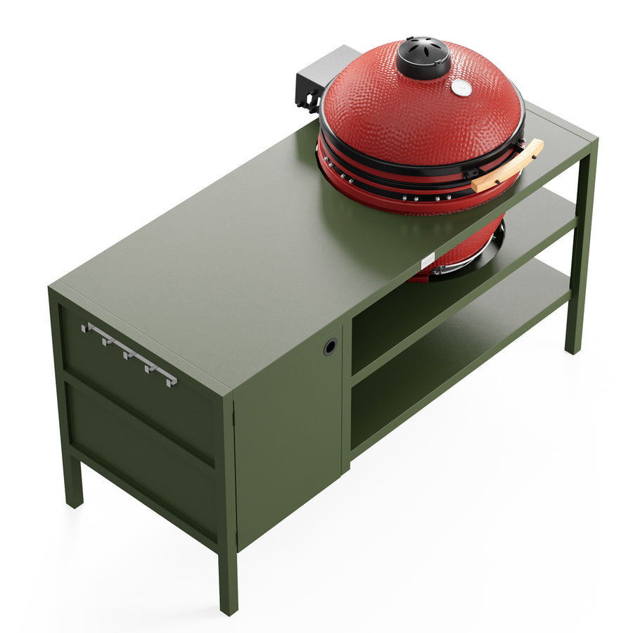 UMAMI Utekök Modul 3 för kamado + KAMADO BONO LIMITED, grön / röd