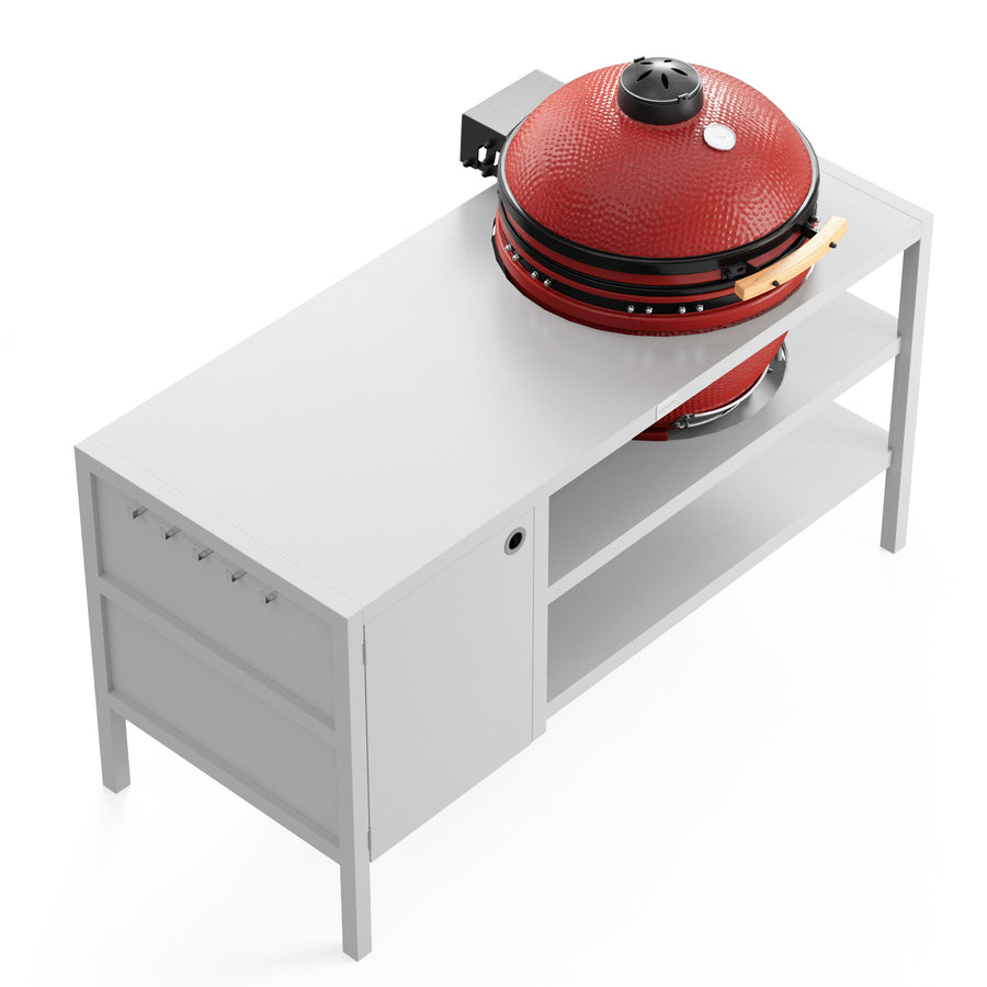 UMAMI Udekøkken Modul 3 til kamado + KAMADO BONO LIMITED, bred / rød