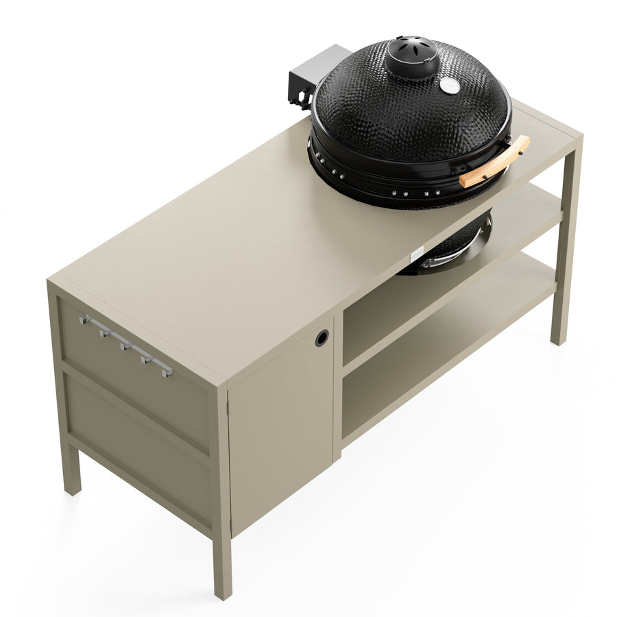 UMAMI Utekjøkken Modul 3 for kamado + Kamado BONO Limited, beige / svart