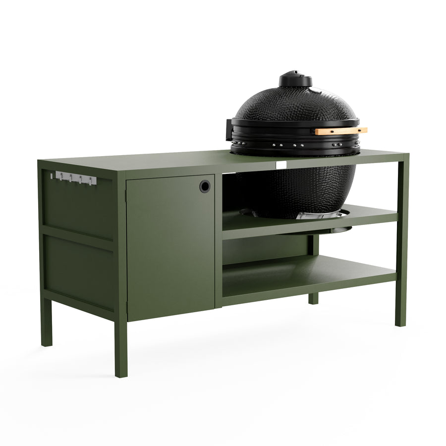 UMAMI Udekøkken Modul 3 til kamado + KAMADO BONO LIMITED, grøn/sort