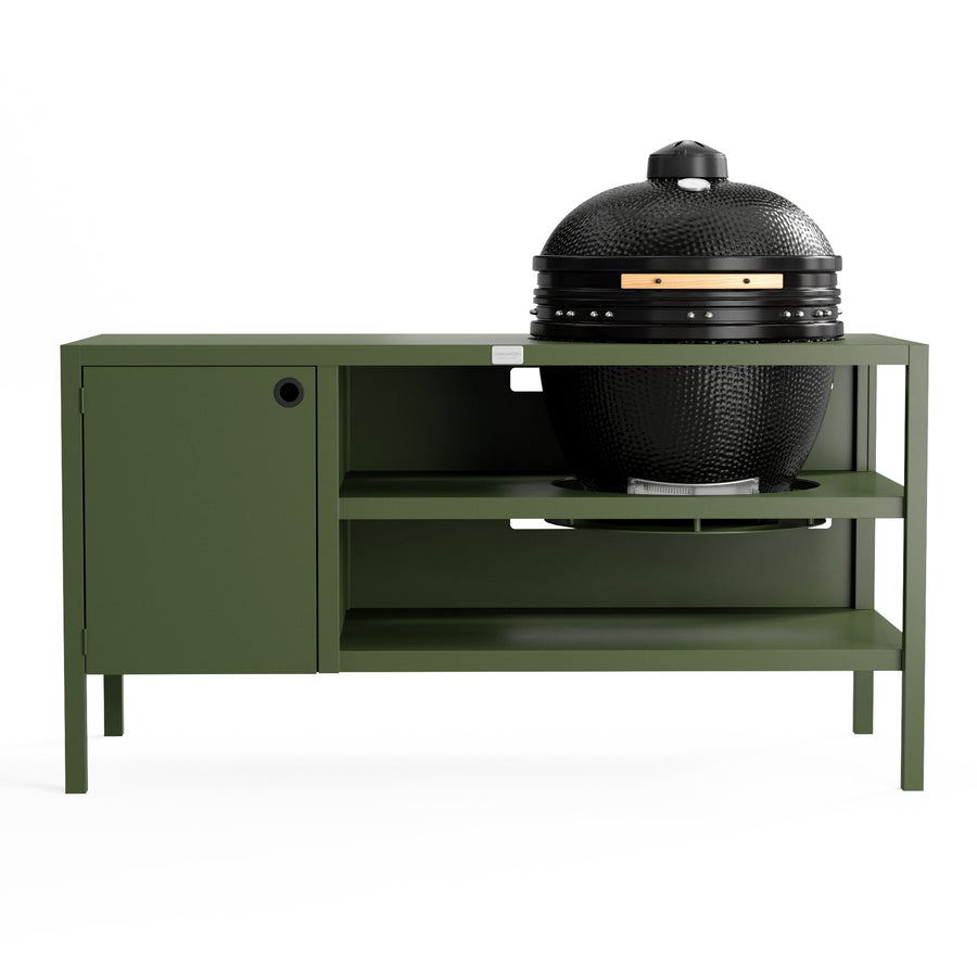 UMAMI Udekøkken Modul 3 til kamado + KAMADO BONO LIMITED, grøn/sort