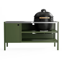 UMAMI Utekök Modul 3 för kamado + Kamado BONO Limited, grön / rostfri