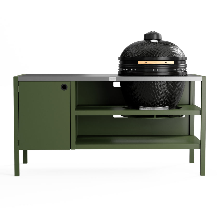 UMAMI Utekök Modul 3 för kamado + KAMADO BONO LIMITED, grön / rostfri