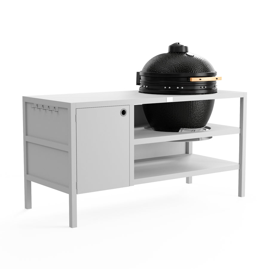 UMAMI Utekjøkken Modul 3 for kamado + Kamado BONO Limited, hvit / svart