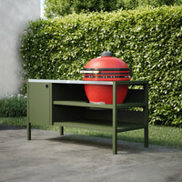 UMAMI Utekök Modul 3 för kamado + Kamado BONO Limited, grön / rostfri / röd