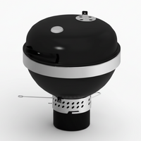 Klotgrill 57 cm, inbyggnad (Gjutjärnsgaller)