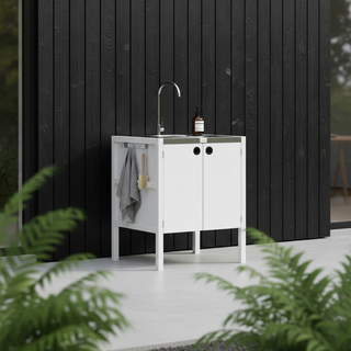 UMAMI utekökspaket, vaskmodul samt modul 3, vit / rostfri