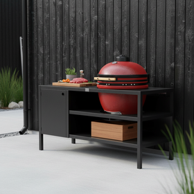 UMAMI Utekök Modul 3 för kamado + Kamado BONO Limited, svart / röd