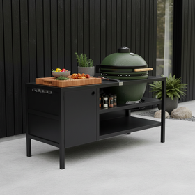 UMAMI Utekök Modul 3 för kamado + Kamado SUMO Maxi, svart / grön
