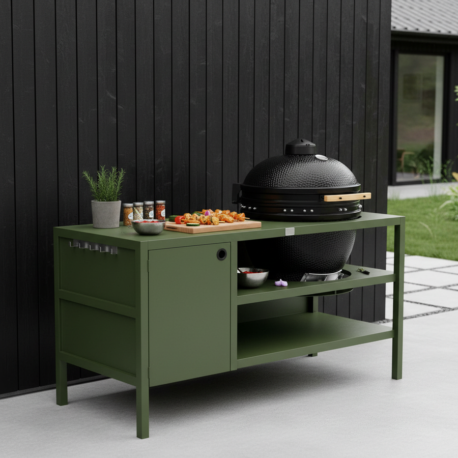 UMAMI Utekök Modul 3 för kamado + Kamado BONO Limited, grön / svart