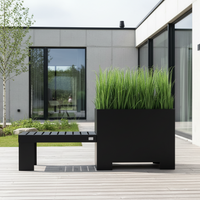 BOTANI bänk och kruka, svart