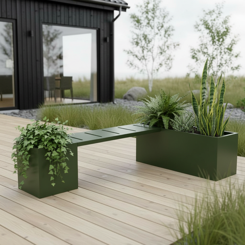 Bancs – Sièges confortables et étagères pratiques
