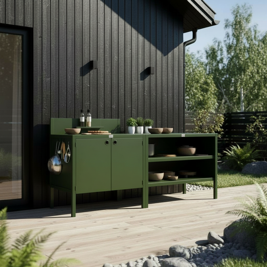 Specialpris UMAMI utekök modul 1 + 2 inkl överdrag, grön