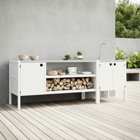 UMAMI utekökspaket, vaskmodul samt modul 3, vit / rostfri