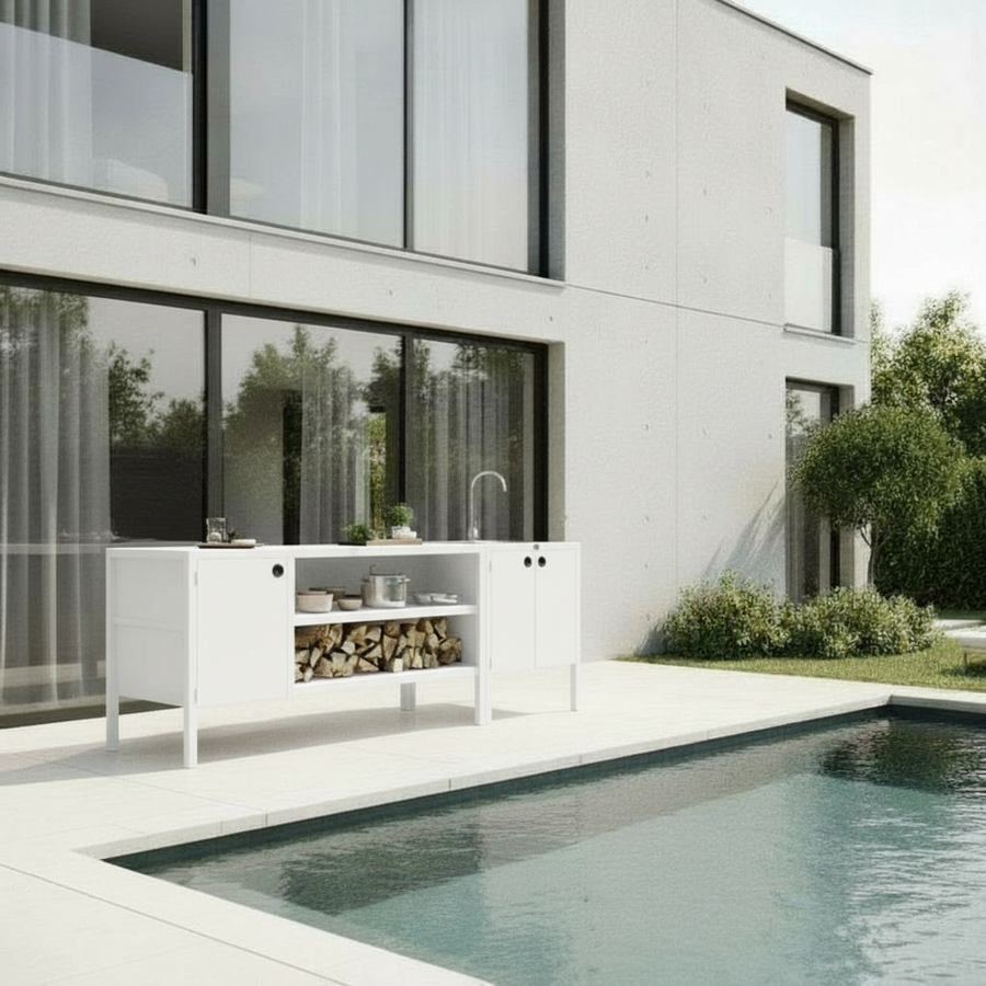 UMAMI utekökspaket, vaskmodul samt modul 3, vit