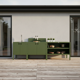 UMAMI utekökspaket, vaskmodul, modul 1 och modul 2, grön