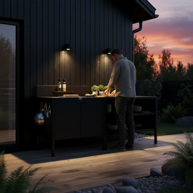 Specialpris UMAMI utekök modul 1 + 2 inkl överdrag, svart