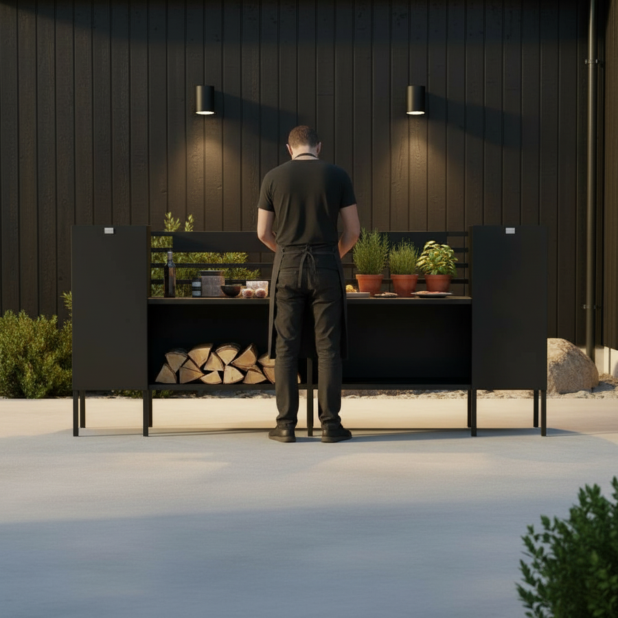 Kummin Utekjøkken Duo – Pakke, svart