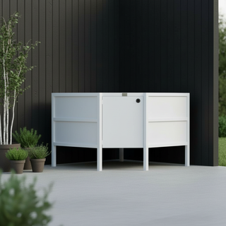 UMAMI ensemble de cuisine extérieure, module évier, module d’angle, module 3, blanc