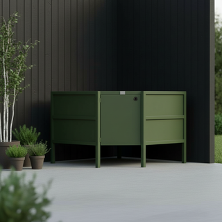 UMAMI utekjøkkenpakke, vaskemodul, hjørnemodul, modul 3, grønn