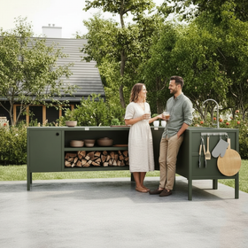 UMAMI utekökspaket, vaskmodul, hörnmodul, modul 3, grön