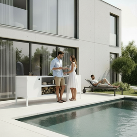 UMAMI utekjøkkenpakke, vaskemodul samt modul 3, hvit