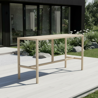 UMAMI barbord 172cm med 6 barstoler, beige