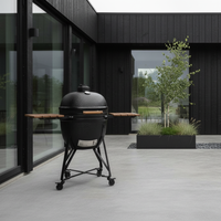 Kamado Nordic Flame 25" med underrede och sidobord