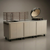 Gastro utekökskombination med 3 moduler + Kamado Nordic Flame 25"