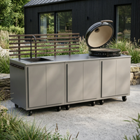 Gastro utekökskombination med 3 moduler + Kamado Nordic Flame 25"