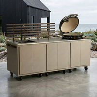 Gastro utekökskombination med 3 moduler + Kamado Nordic Flame 25"