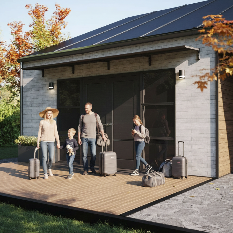 MODERN entrétak, L520 x D85 x H27,5 cm, svart