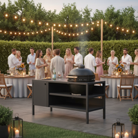 UMAMI Utekök Modul 3 för kamado + Kamado BONO Limited, svart