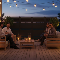 RAMA insynsskydd 4 sektion hög, svart, L320 x D30 x H153 cm