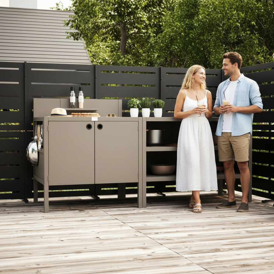 Specialpris UMAMI utekök modul 1 + 2 inkl överdrag, beige