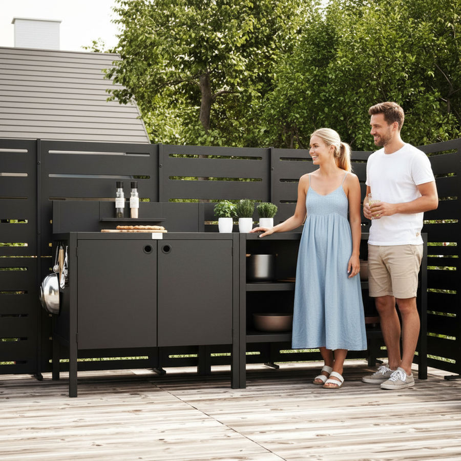 Specialpris UMAMI utekök modul 1 + 2 inkl överdrag, svart