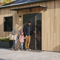 MODERN entrétak, L260 x D85 x H27,5 cm, svart