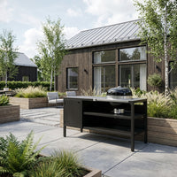 UMAMI modul 3, svart + svart klotgrill NORDIC FLAME