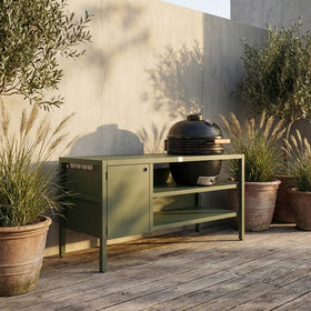 UMAMI Utekjøkken Modul 3 + svart kamado NORDIC FLAME, grønn