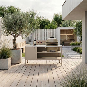 UMAMI Modul 3, beige / rustfri + beige kamado NORDIC FLAME 