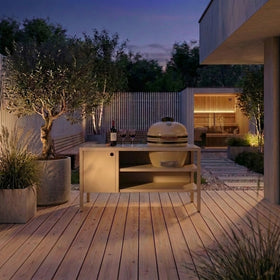 UMAMI Modul 3, beige / rustfri + beige kamado NORDIC FLAME 