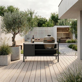 UMAMI Modul 3, sort / rustfri + beige kamado NORDIC FLAME 