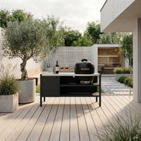 UMAMI Modul 3, svart / rostfri + svart kamado NORDIC FLAME